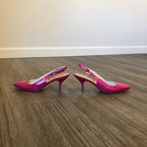 Michael Kors Shoes - Michale Kors Fuchsia Slingback Heels Michael Kors Shoes - Michale Kors Fuchsia Slingback Heels
